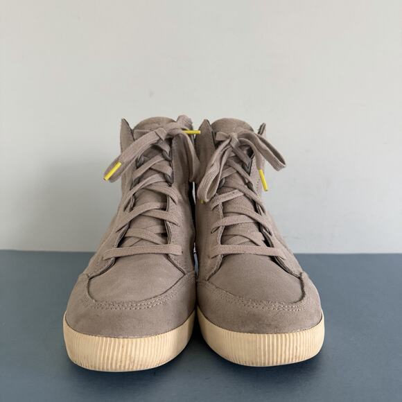 Sorel Out 'N About Dove Grey Quarry Waterproof Wedge Boots - Picture 3 of 10